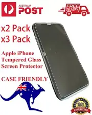 Apple iPhone Tempered Glass Screen Protector 14 13 12 11 Pro XS Max X XR 8 PLUS
