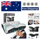 Ergonomic Bamboo Charcoal Neck Pillow - Ideal for Side, Back & Stomach Sleepers