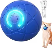 Vibrating Dog Ball, Rechargeable Shaky Ball Dog Toy, Interactive Dog Ball Toy with LED Light, Automatic Moving Ball Toy for Dogs, Vibrating Ball Pets Toy for Small Medium Large Dogs