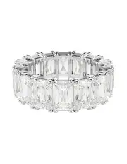 [Swarovski] Matrix Vittore Ring Baguette Cut Rhodium Plated in White