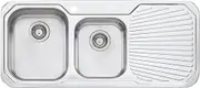 Oliveri Petite Left Hand 1 & 3/4 Bowl Sink with Drainer