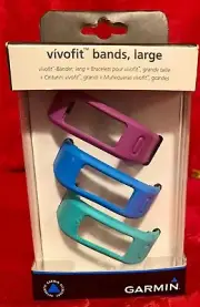 Garmin Vivofit Bands Size Large 3 Different Colors New In Package Condition