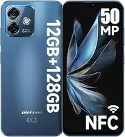 Ulefone Note 16 Pro (12GB+128GB) Unlocked Smartphone, 50MP Main Camera Unlocked Cell Pones, Android 13 6.52” Waterdrop Screen, 8-Core Processor, 4400mAh, NFC Dual 4G Mobile Phone-Blue Version