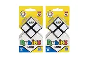2x Spin Master Rubik's Mini Cube 2x2 Rubic Twist Solve Brain Teaser Kids Toy 7+