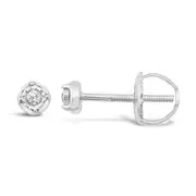 Children's Diamond Miracle Sterling Silver Earrings
