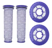 Lemige 2 Pack Post Filters & 2 Pack Pre Filters Replacement for Dyson DC41 DC65