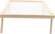 MOLUCKFU Elegant Wooden Vegetable Drying Rack Fruit Holding Rack Spaghetti Vegetable Rack Drying Noodle Rack Design