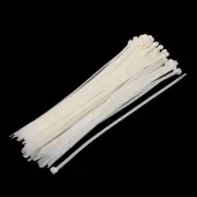 8mm x 400mm Nylon Self Locking Cable Zip Ties Fastener Beige 100pcs