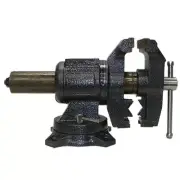 5 inch Multi Purpose VISE ANVIL PIPE 360 degree Scale Ruler Swivel Base Jaw