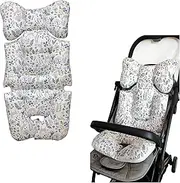 Baby Stroller Seat Cushion Cotton Seat Mattress Pad Liner Universal for Carriage,Bassinet Pram–Soft and Breathable - Blue