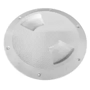 SEA DOG ABS DECK PLATE WHITE TEXTURED 6" QUARTER TURN TO