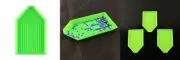 24Pcs Plastic Bead Sorting Trays Box Triangle DIY Diamond Painting Cross...