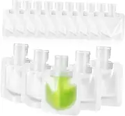 OATIPHO 15 Pcs Travel Pouches Reusable Squeeze Pouch Transparent Travel Containers for Toiletries Makeup Shampoo and Lotion Sturdy Organized Storage