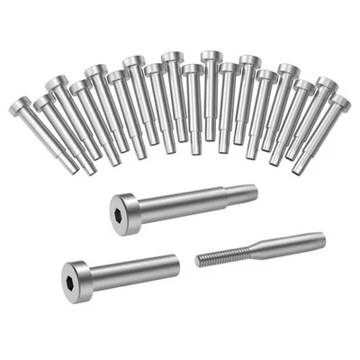 20 Pack Stainless Steel Invisible Receiver and Swage Stud End for 3/16 Inch C...