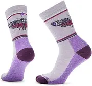 [Smartwool] Everyday Light Cushion Merino Wool Mystic Moth Crew Socks for Men and Women