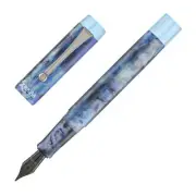Opus 88 Demonstrator Fountain Pen in Sapphire - Broad Point- NEW in box