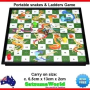Snakes and Ladders portable foldable travel game magnetic board carry on snake