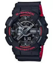 Casio G-Shock Dual Tone Black/Red Mens XL Watch GA110HR-1A