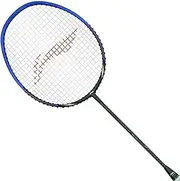Li-Ning Wind Lite 800 Carbon Fibre Strung Badminton Racket with Full Racket Cover (Grey/Blue)| for Intermediate Players | 79 Grams |Maximum String Tension - 30lbs