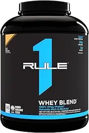 Rule1 R1 Whey Blend 4.95 lb, Cafe Mocha (66 Servings)