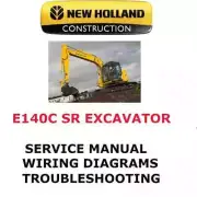 NEW HOLLAND E140C SR CRAWLER EXCAVATOR MANUAL SHOP SERVICE REPAIR PDF