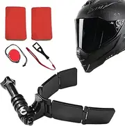 Motorcycle Head Cover Chin Mount | Cam Accessories Chin Mount Kits Chin Strap Cover - Flexible Action Sports Cam Mounting Kit Chin Mount for Bikers Skiing