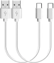 Geekria USB Earbuds Charger Cable Compatible with Sony WF-C710N, WI-XB400 WI-SP510, WF-1000XM5/1000XM4, LinkBuds, INZONE Buds, USB Replacement Power Charging Cord (1 ft/30 cm 2 Pack)