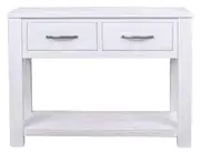 VI Florida Solid Timber Hall Table with 2 Drawers