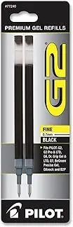Pilot Gel Ink Refill, Fine Point, 2 Per Pack, Black Ink (PIL77240)