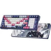 Wireless Mechanical Keyboard, 98 Keys RGB Gasket 2.4GHz/Wired/Bluetooth Keybo...