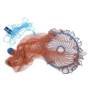 360cm Fishing Casting Net High Strength Hand Cast Net With Flying Disc Fish LS