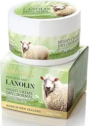 [Wild Ferns] Lanolin Night Crème with Manuka Honey 80+ & Royal Jelly (Dry to Normal), 100g