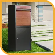 Groverdi Parcel Box Letter Box Package Drop MailBox Security Lock Storage Black