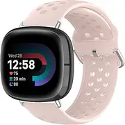 [Pailebi] Rainbow Bands Compatible with Fitbit Versa 3/Fitbit Sense and Fitbit Versa/Versa 2/Versa Lite/Versa SE,Soft Silicone Sport Strap Replacement Versa 3/Sense Smartwatch Wristband for Women Men