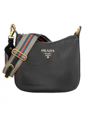 Prada Hobo Crossbody Bag in Black