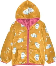 [Caihoyu] Girls Sherpa Jacket With Hood Baby Boy Clothes Fleece Toddler Boy Winter Coat