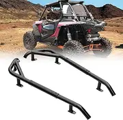 HAKA TOUGH Rock Sliders Nerf Bars for Polaris RZR XP 1000 Accessories 2014-2023, Heavy Duty Steel Side Step Tree Kicker for Polaris RZR XP 1000/ XP Turbo/ S900/ S1000/ Trail S 900 14-23, 2 Seater