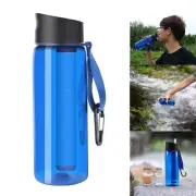 Water filter drinking bottle 1500liters water treatment survival camping outdoor