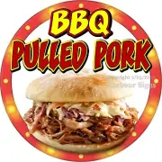 BBQ Pulled Pork DECAL (Choose Size) Concession Fair Food Truck Sticker c2