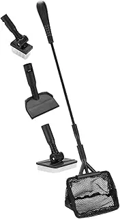 Fish Tank Cleaning Tools - Adjustable Handle Aquarium Cleaning Brush | Algae Scraper Sponge Pad Net Brush Clean Accessories for Home Planted Paludarium