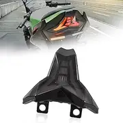 VEISUTOR LED Smoked Taillights for Ninja 400 18-24, Integrated Break Stop Tail Lights Lamp with Amber Turn Signals Lights Assembly for Kawasaki Ninja 400/Z400/Z1000/ZX-6R 2013-2025 Accessories