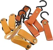 Milisten 10pcs Durable PU Leather S Hooks for Camping Versatile Hooks for Keys Cookware and Storage Racks Reliable Wear Resistant Design for Outdoor Use and Colors