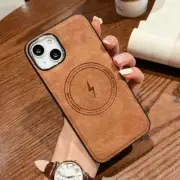 Luxury Leather Texture iPhone case - 2 Sim card - Magsafe wireless charging