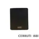 【Cerruti 1881】限量2折 頂級義大利小牛皮6卡短夾 全新專櫃展示品(5433M)