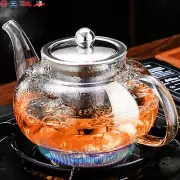 Glass Teapot Stovetop Safe - 20 Oz, Stainless Steel Infuser, Borosilicate Glass