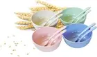Cereal Bowls-26Oz Unbreakable Wheat Straw Bowls-Lightweight Eco Friendly Pack of