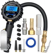 Astroai Digital Tire Pressure Gauge with Inflator(3-250 PSI 0.1 for Display Reso