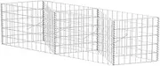vidaXL Galvanised Steel Gabion Basket - Versatile Decorative Gabion/Planter - Silver, 120x30x50 cm