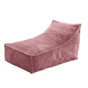 Cadence & Co. Wilde Ribbed Luxe Fleece Beanbag Cover (Blush) W80 x D98 x H74cm