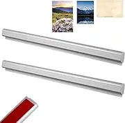 2 Pcs Restaurant Ticket Holder 19.7 Inch Desk Receipt Holder Slide Check Rack Kitchen Ticket Rail Bill Order Display Rack for Restaurant Office Cafe Pub Bar